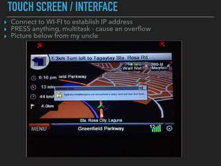 TheGrowingAttackSurface:InfotainmentSystemsasaTarget